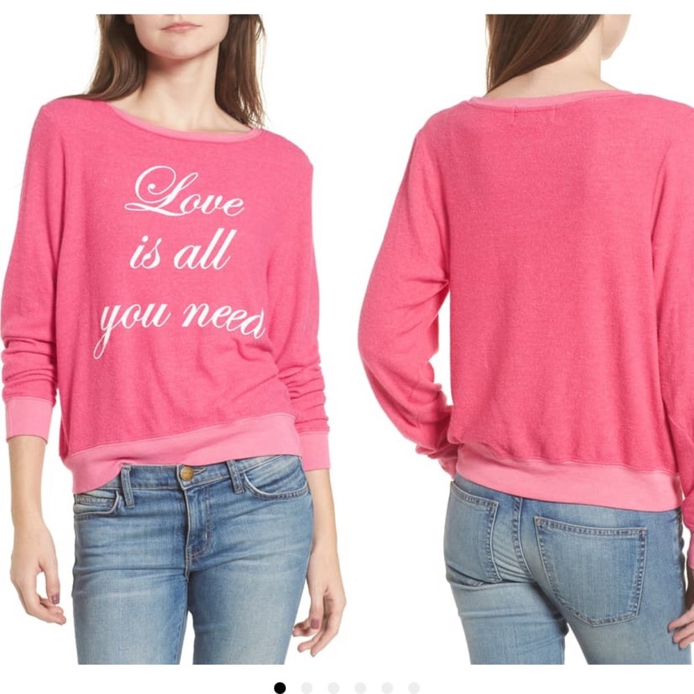 Dream Scene NWOT❗️All You Need Is Love Sweatshirt